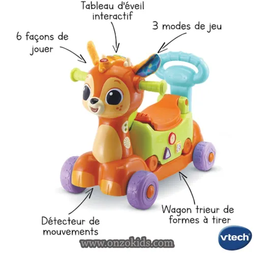 Merlin, trotti porteur 6 en 1  -Vtech 