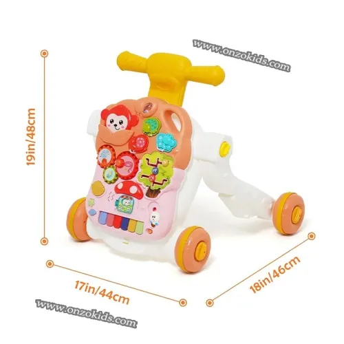 Trotteur marcheur multifonctionnel 2en1 pour bébé