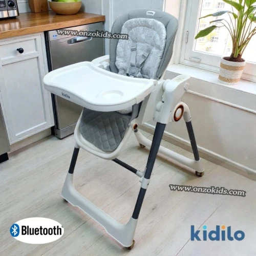 Chaise haute, Balançoire Électrique, Bluetooth Avec Télécommande - Kidilo