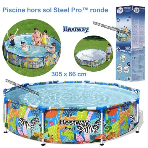 Piscine hors sol Steel Pro ronde 305 x 66 cm Bestway