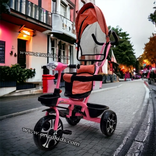 Vélo poussette avec auvent musical