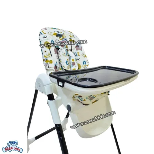 Chaise haute réglable au 07 niveaux avec roulettes pour bébé | Bébé love