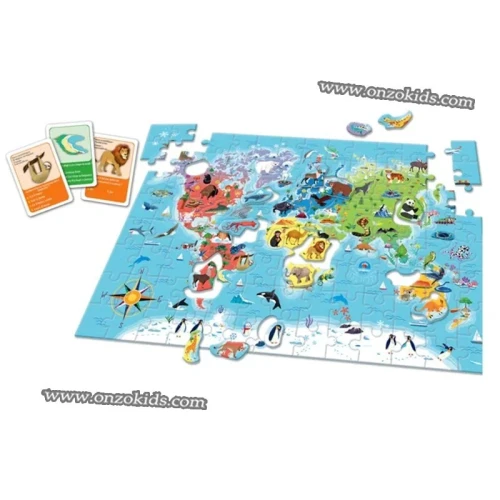 Puzzle à la découverte du monde - Clementoni