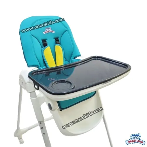 Chaise haute réglable au 07 niveaux avec roulettes pour bébé | Bébé love