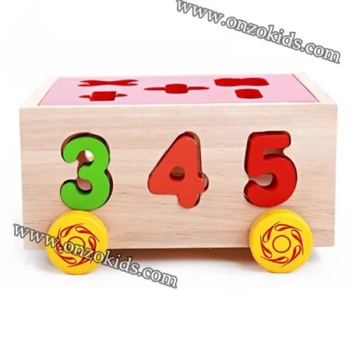 Jouets éducatifs Remorque de apprentissage en Bois
