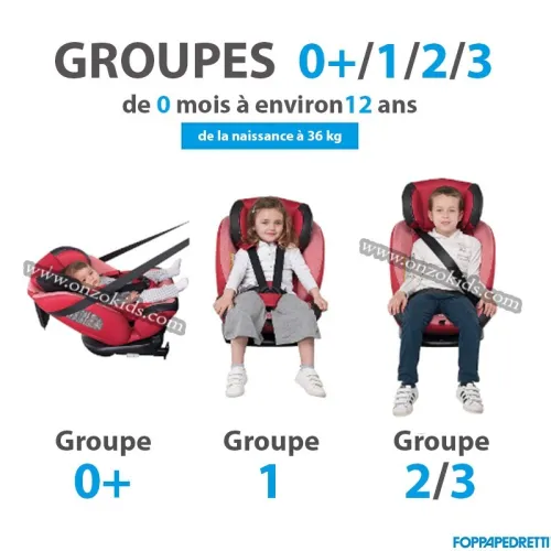 Siège auto Iturn DUOfix 0-36 kg pour bébé - Foppapedretti