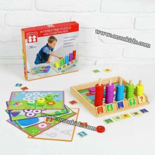 jeux educatif Jeux de comptage en bois