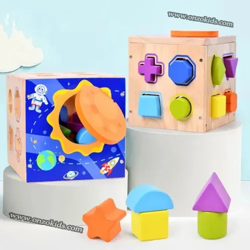 Blocs de construction géométriques assortis pour enfants