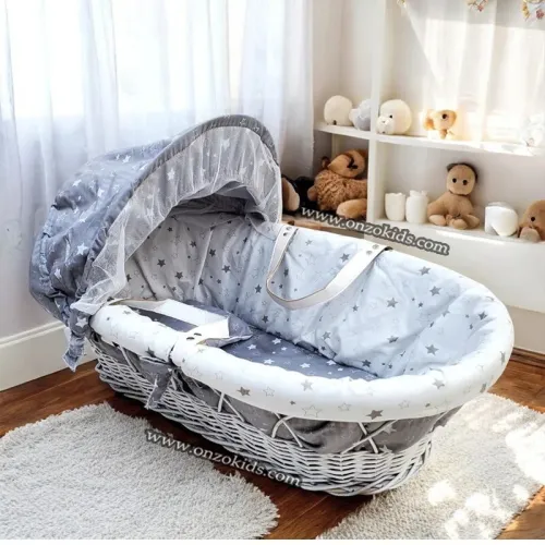 Landau en bois Osier pour bébé