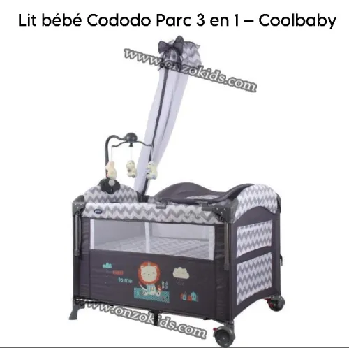 Lit bébé Cododo Parc 3 en 1 - Coolbaby