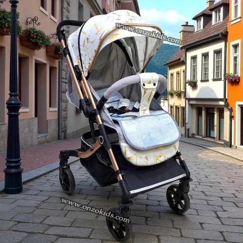 Poussette Compacte de luxe Réversible Rotative 360 dgr