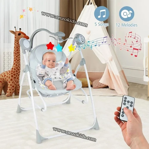 Balançoire télécommandée & Transat Relax 2en1 | Uboo Baby