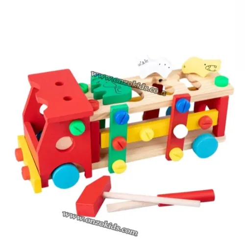 jeux éducatif  Voiture en bois colorée plusieurs modèles