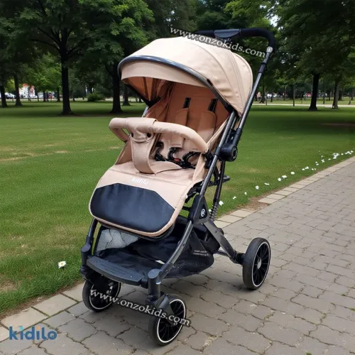 Poussette élégante compacte Valise avec Bras Réversible -kidilo