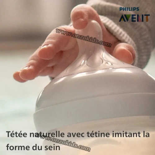 Biberon Natural 125 Ml transparent en plastique