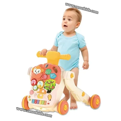 Trotteur marcheur multifonctionnel 2en1 pour bébé