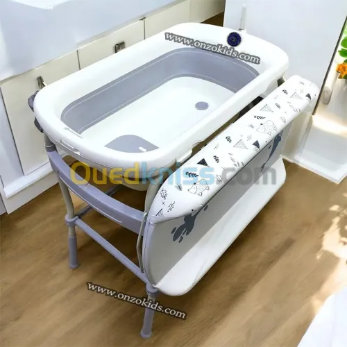 Baignoire portable 5 en 1 pour bébé avec matelas à langer-Popypapa