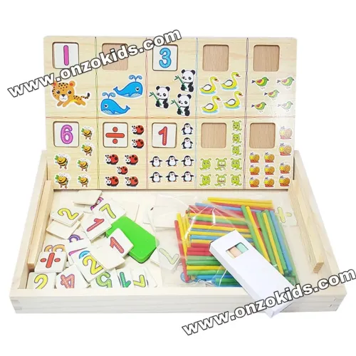  Jouet éducatif Tableau daides pédagogiques multifonctionnel