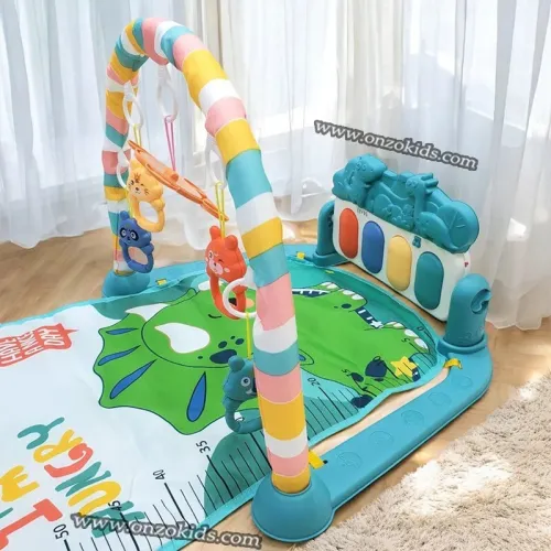 Tapis d'éveil avec piano et jouets pour bébé Dinosaure