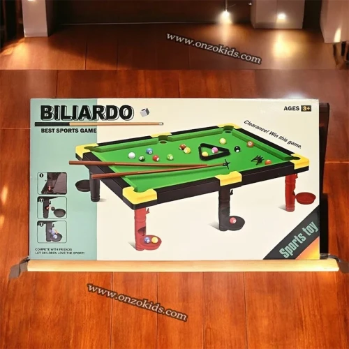 Mini jeu de billard en plastique pour enfants
