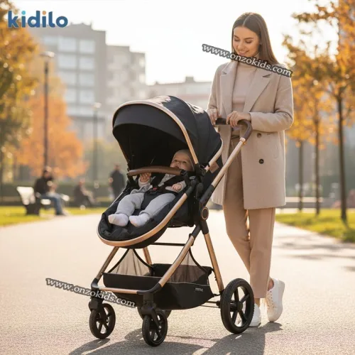 Poussette Landau de Luxe Réversible 4en1 - Kidilo