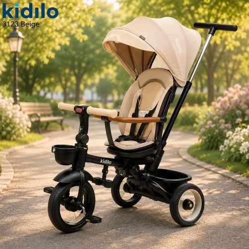 Vélo Poussette 7en1 guidon parental réglable -Kidilo