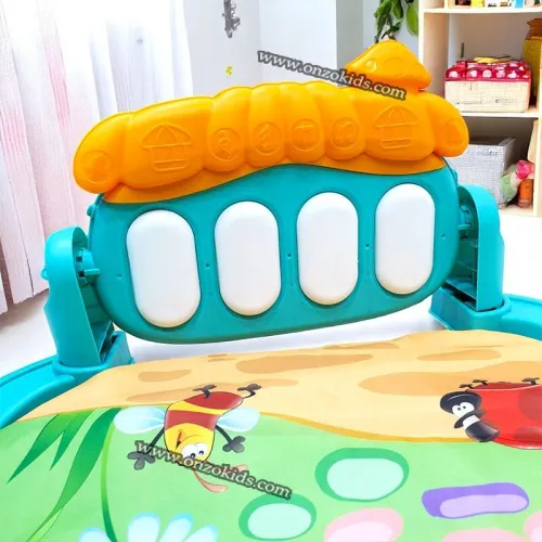 Tapis d'éveil et de jeux avec piano musical pour bébé