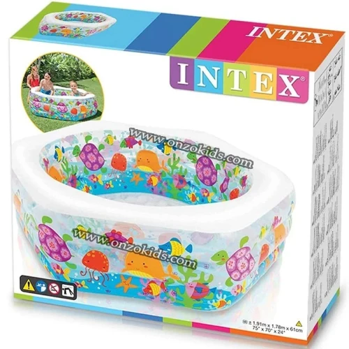 Piscine gonflable aquarium océan 191 x 178 x 61 cm - INTEX