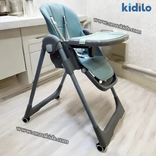 Chaise haute bébé pliable avec hauteur et siège réglable - kidilo