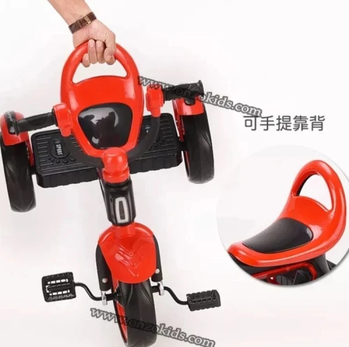 Tricycle à pédale pour enfants avec musique Led