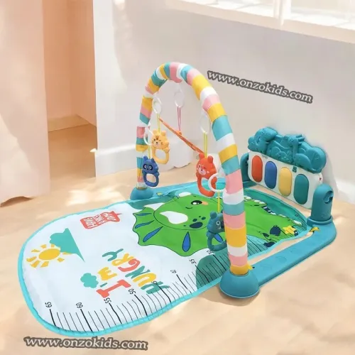 Tapis d'éveil avec piano et jouets pour bébé Dinosaure