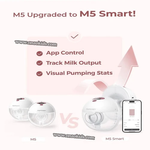 Tire-lait électrique Mains Libres M5 Smart Avec Contrôle Via Application - Momcozy