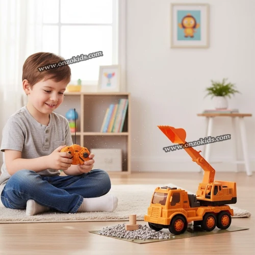 Camion de Chantier Télécommandé Rechargeable