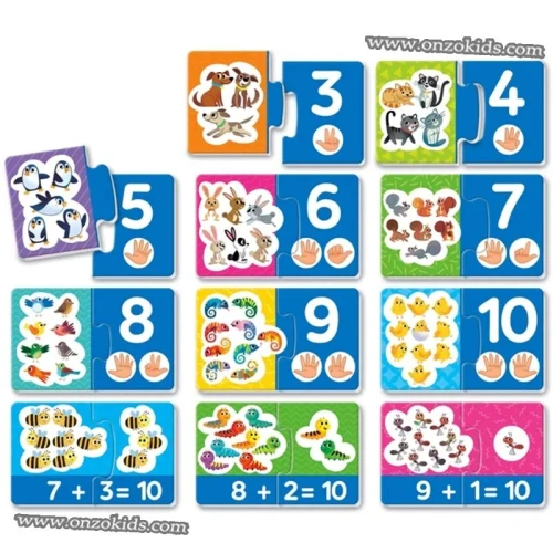 16 mini puzzles pour apprendre à compter - Clementoni