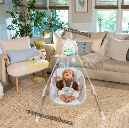 Balancelle électrique pour bébé 5 vitesses - Ingenuity
