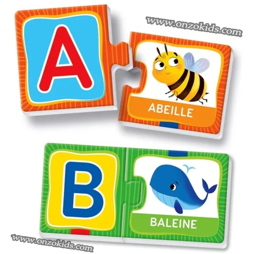 26 mini puzzles pour apprendre les lettres et les mots - Clementoni