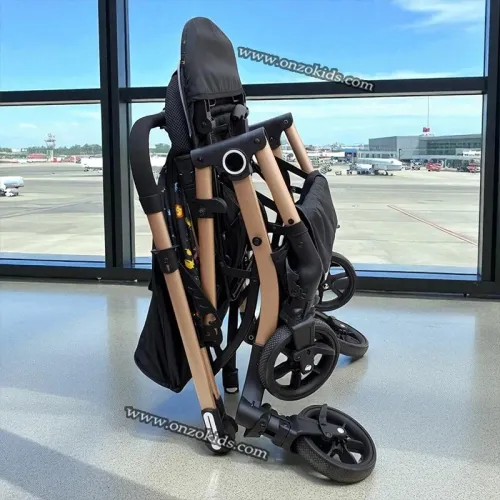 Poussette Compacte de luxe Réversible Rotative 360 dgr