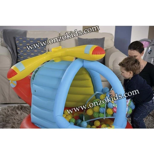 Piscine à balles, Hélicoptère gonflable pour enfant + 50 balles – Bestway