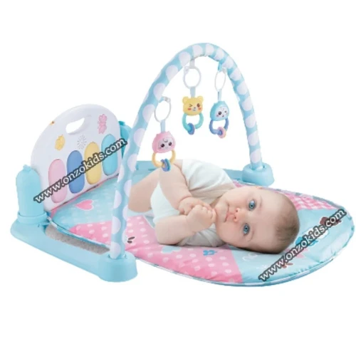 Tapis d'éveil piano multifonctionnel avec télécommande et microphone pour bébé