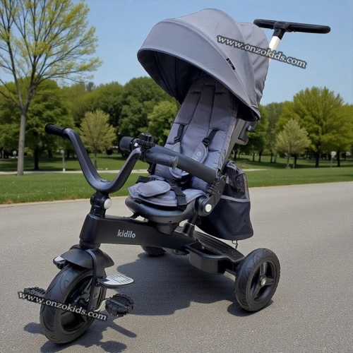 Vélo Poussette Tricycle évolutif 360 pour bébé - kidilo