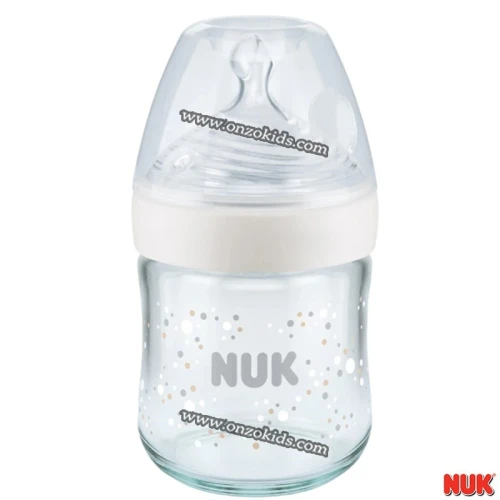 Biberon en verre Nature Sense 120 ml pour bébé | NUK