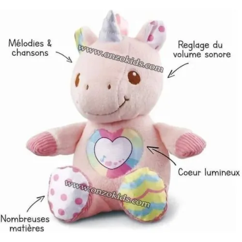 Peluche licorne musical -Maé, ma licorne à câliner | Vtech