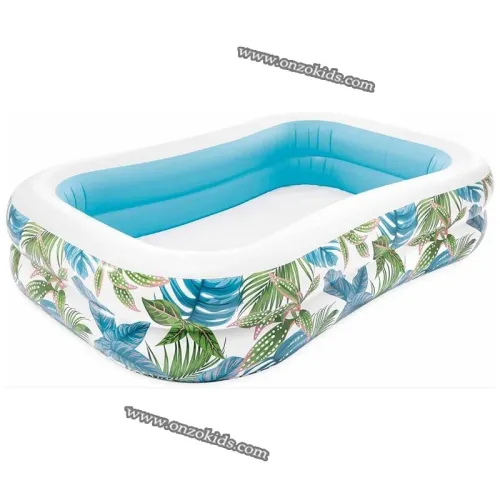 Piscine de natation tropical 229cmx152cmx48 cm -intex