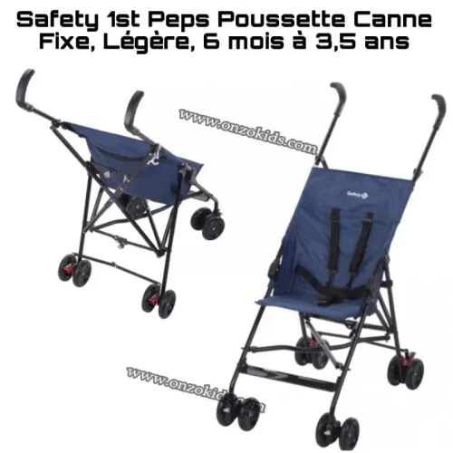 Safety 1st Peps Poussette Canne Fixe, Légère, 6 mois à 3,5 ans