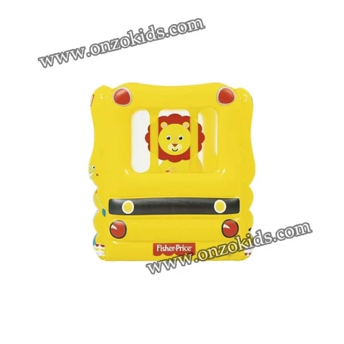 Parc de jeux en forme de bus scolaire gonflable