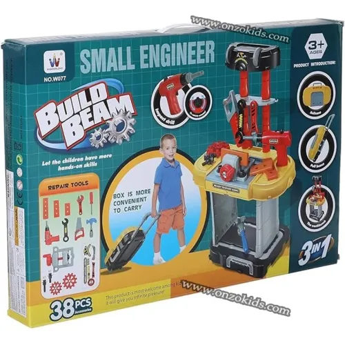 Build Beam 3 in 1 Small Engineer Toy for Kids