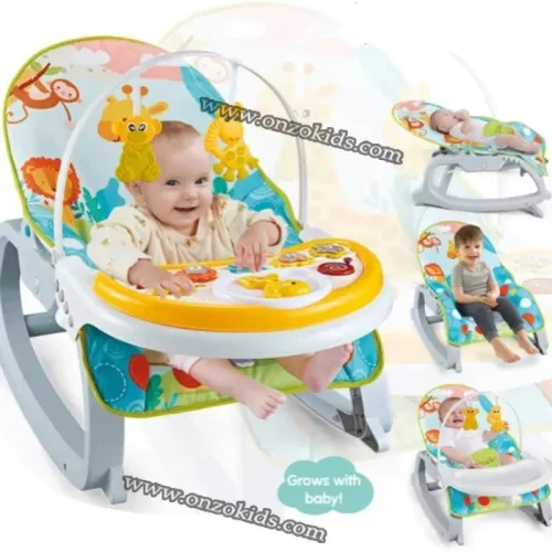 Transat musical vibrant pour bébé avec table CARDANO