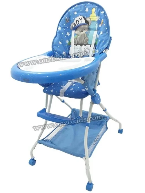 Chaise haute avec roues Pingouin