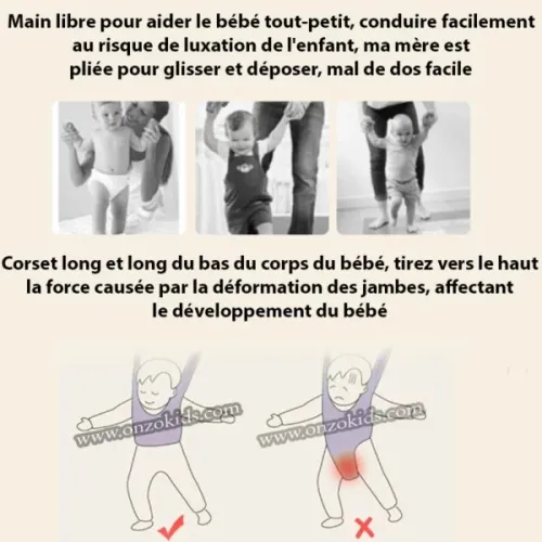 Marchette harnais Apprend Marche pour bébé