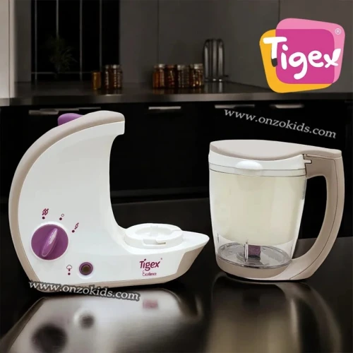 Robot mixeur cuiseur vapeur double lame Mini chef | Tigex